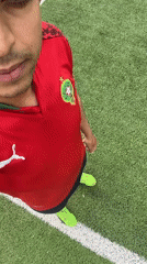 Soccer player documents field visit and motorcycle tour in Morocco