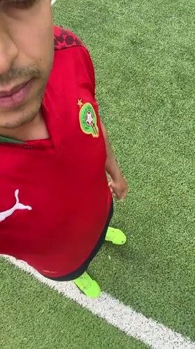 Soccer player documents field visit and motorcycle tour in Morocco