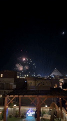 Fireworks Display Lights Up Great Pyramid of Giza