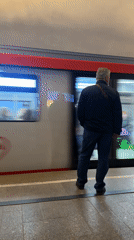 Morning commuters observed at Moscow's Novokuznetskaya metro station