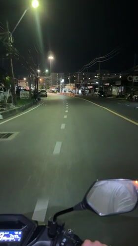 Quiet nighttime streets documented in Kathu, Thailand