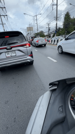 Scooter ride through Wichit traffic with active road works