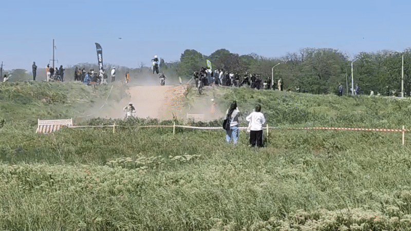 Motocross race draws crowds to dirt track in Izmail