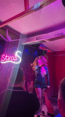 Drag performer entertains at Torremolinos nightclub venue