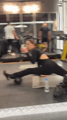 Woman documents workout session at Al Ain gym