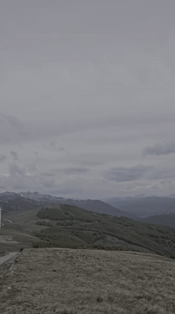 Wind farm operates on Montenegro hills near Bijela