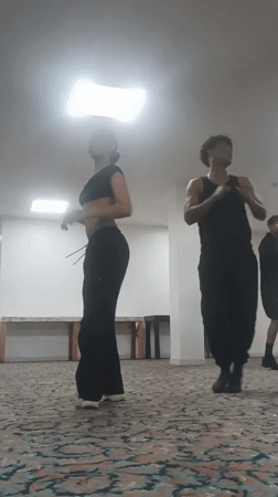 Dance rehearsals and resort hangout time in Porlamar