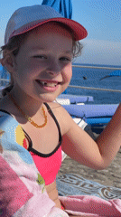 Family beach day captured at Montenegro Adriatic resort