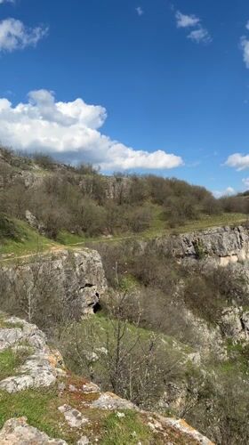Canyon landscape filmed near Emen, Bulgaria on sunny afternoon