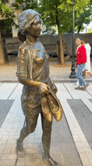 Tourists and musicians gather at Chișinău's music-themed pedestrian walkway