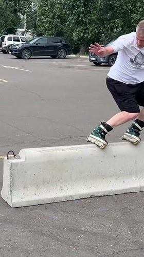 Rollerblading, parks, and riverside paths in summer Krasnoyarsk