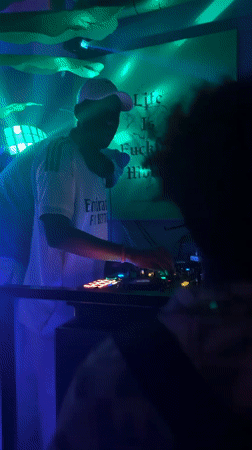 Nighttime scenes captured across Shenyang: DJ, art, custom car