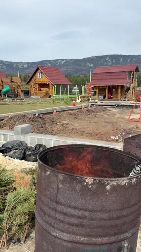 Early morning barrel fire documented in rural Tyulyuk settlement