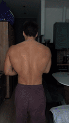 Indoor physique session, multiple poses, Moscow apartment