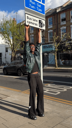 Red Ferrari spotted at Battersea Business Centre