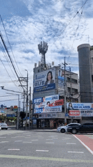 Late-night documentation of Daejeon cityscape and infrastructure