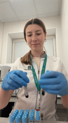 Moscow medical lab staff document evening shift routines