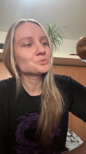 Woman eating pizza, dancing captured across Istanbul locations