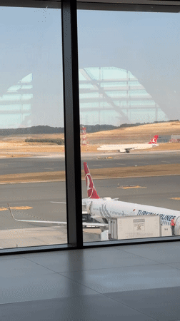 Busy afternoon at Istanbul Airport, gates and ground ops in motion