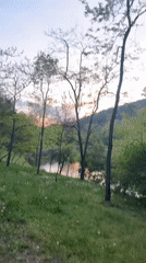 Twilight journey through Blagoevgrad's natural landscapes captured by witness
