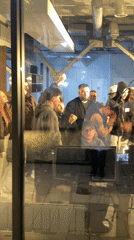 Group gathering and woman pose captured in Moscow scenes