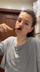 Mother and toddler's morning routine captured in Klin home