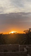 Sunset captured over rural Achara, Nigeria on May 12