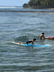 Late night surfing session observed in General Luna waters