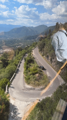 Tourists document cable car experience in Dub, Montenegro
