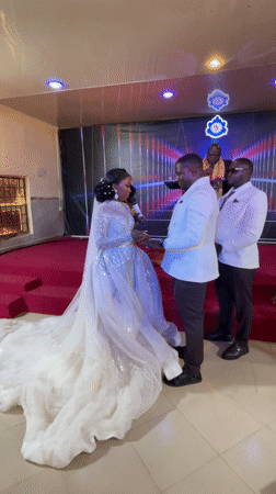 Nigerian bride's wedding morning preparations captured across multiple locations