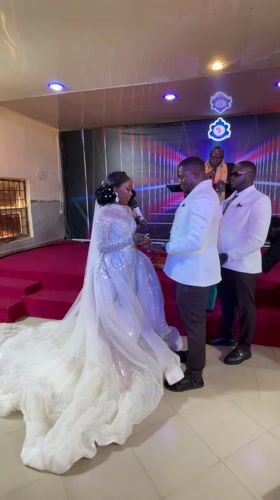 Nigerian bride's wedding morning preparations captured across multiple locations