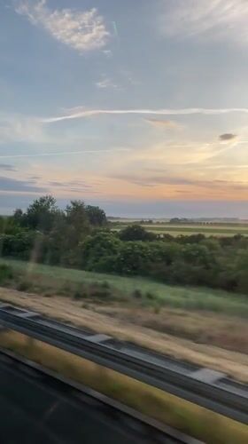 Rural sunset scenes documented in Serbian countryside