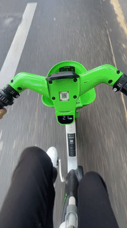 Electric scooter and Dott e-bike on Paris streets