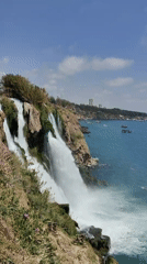 Lower Duden Waterfalls captured on video in Antalya