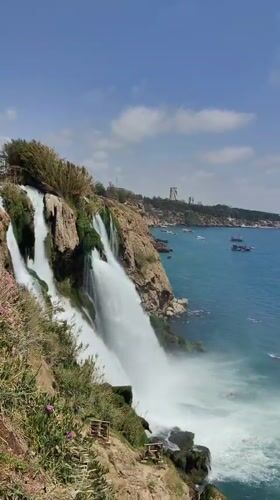 Lower Duden Waterfalls captured on video in Antalya