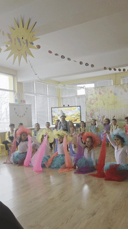 Children perform Easter celebration at Oreshak classroom