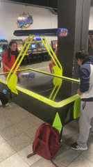 Evening entertainment captured at La Paz arcade and cinema