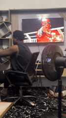 Evening social gathering captured in Abuja living room