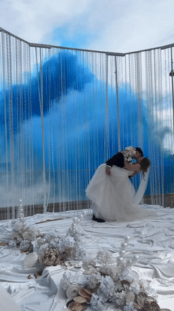 Lakeside wedding ceremony in Osipovo, Russia