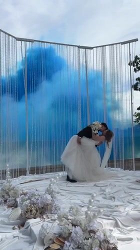 Lakeside wedding ceremony in Osipovo, Russia