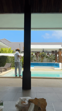 Modern architecture and pool captured in Baan Lamai, Thailand