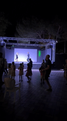 Nighttime dance performance draws crowds in Isola delle Femmine
