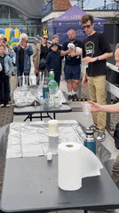Outdoor science demonstration draws audience in Riga