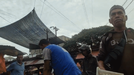 Night market activity documented in Lhokseumawe, Indonesia