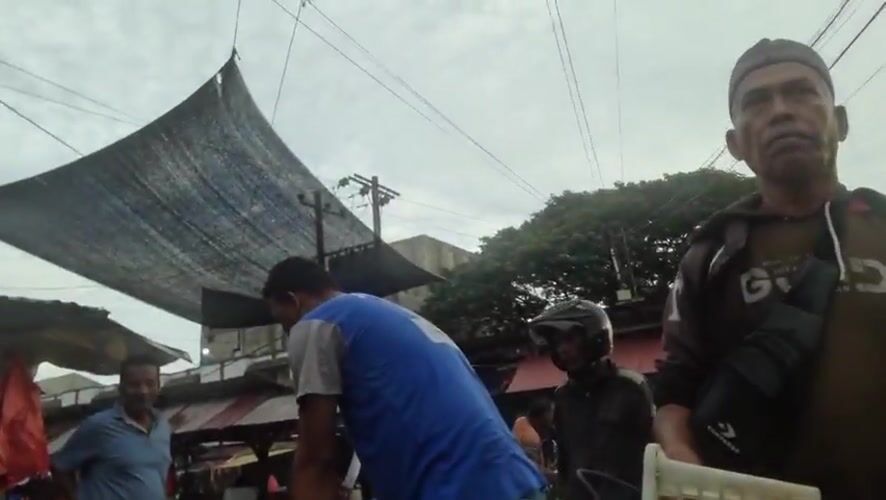 Night market activity documented in Lhokseumawe, Indonesia