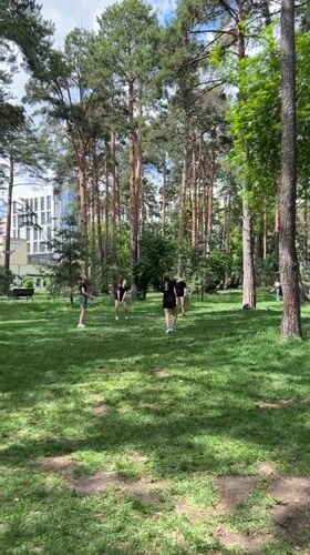 Morning park activities captured across Yekaterinburg green spaces