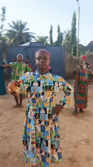 Community celebration with dancing and drumming in Akwanga, Nigeria