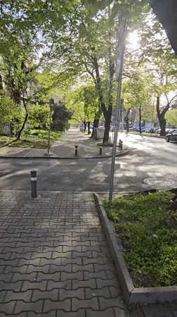Early morning street scenes captured in Stara Zagora, Bulgaria