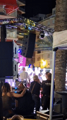 Live music and street scenes on a summer night in Torrevieja