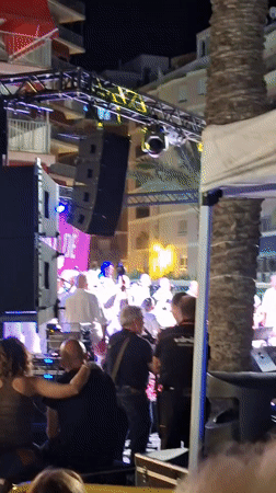 Live music and street scenes on a summer night in Torrevieja